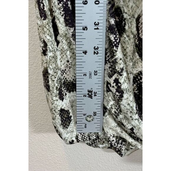 NWOT Rag & Bone Poppy Snakeskin Pattern Ruched Mini Dress Women’s Medium - Picture 9 of 11